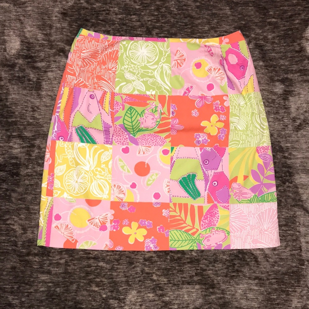 🌴 Lilly Pulitzer Multi-color Patchwork Skirt 🌴